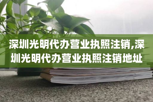 深圳光明代办营业执照注销,深圳光明代办营业执照注销地址