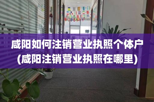 咸阳如何注销营业执照个体户(咸阳注销营业执照在哪里)