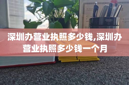 深圳办营业执照多少钱,深圳办营业执照多少钱一个月