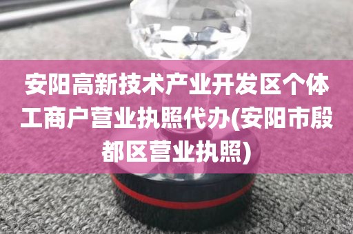 安阳高新技术产业开发区个体工商户营业执照代办(安阳市殷都区营业执照)