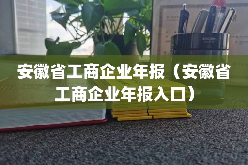 安徽省工商企业年报（安徽省工商企业年报入口）