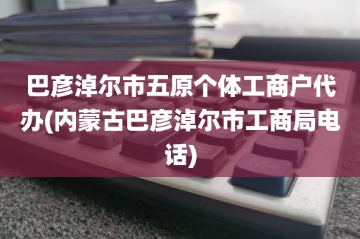 巴彦淖尔市五原个体工商户代办(内蒙古巴彦淖尔市工商局电话)