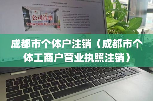 成都市个体户注销（成都市个体工商户营业执照注销）