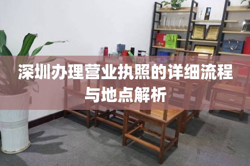 深圳办理营业执照的详细流程与地点解析