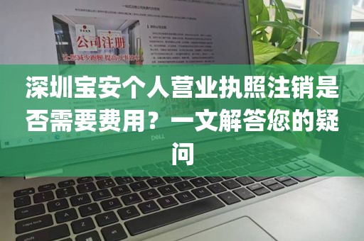 深圳宝安个人营业执照注销是否需要费用？一文解答您的疑问