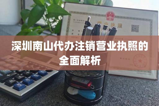 深圳南山代办注销营业执照的全面解析