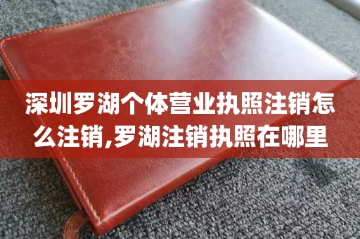深圳罗湖个体营业执照注销怎么注销,罗湖注销执照在哪里
