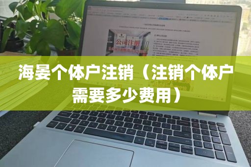 海晏个体户注销（注销个体户需要多少费用）