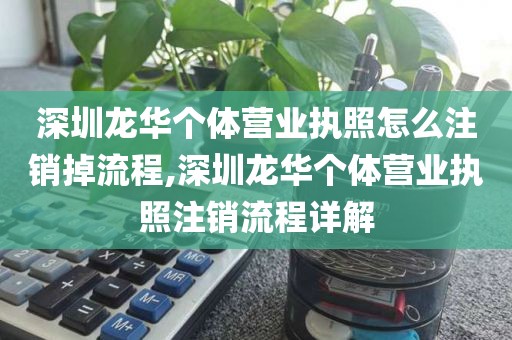 深圳龙华个体营业执照怎么注销掉流程,深圳龙华个体营业执照注销流程详解