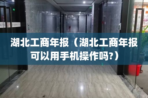 湖北工商年报（湖北工商年报可以用手机操作吗?）