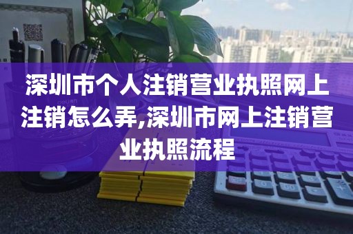 深圳市个人注销营业执照网上注销怎么弄,深圳市网上注销营业执照流程