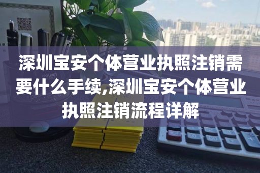 深圳宝安个体营业执照注销需要什么手续,深圳宝安个体营业执照注销流程详解