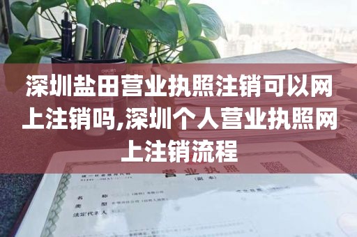 深圳盐田营业执照注销可以网上注销吗,深圳个人营业执照网上注销流程