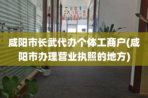 咸阳市长武代办个体工商户(咸阳市办理营业执照的地方)