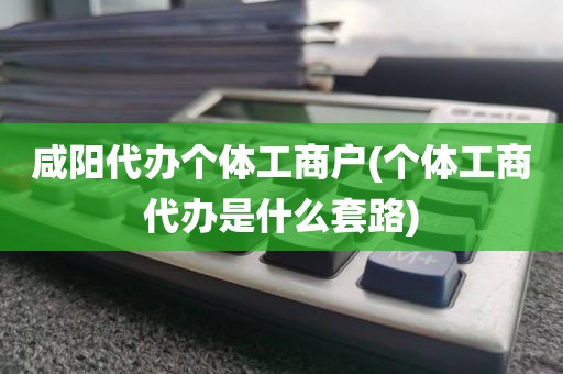 咸阳代办个体工商户(个体工商代办是什么套路)