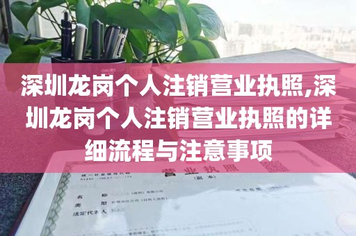 深圳龙岗个人注销营业执照,深圳龙岗个人注销营业执照的详细流程与注意事项