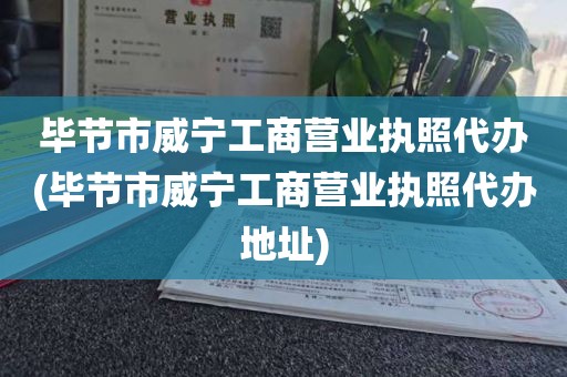 毕节市威宁工商营业执照代办(毕节市威宁工商营业执照代办地址)