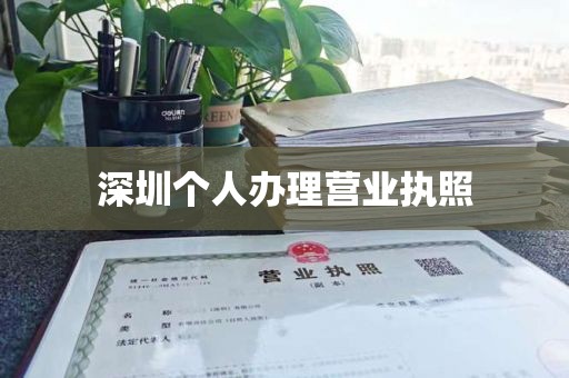 深圳个人办理营业执照