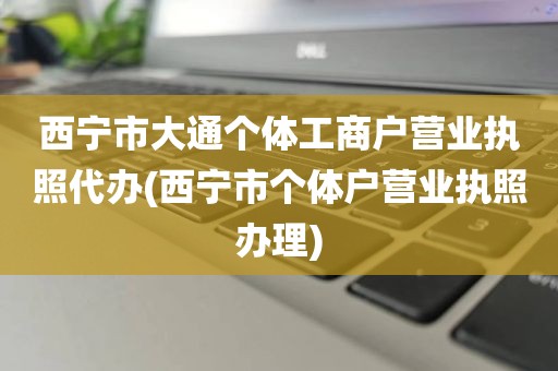 西宁市大通个体工商户营业执照代办(西宁市个体户营业执照办理)