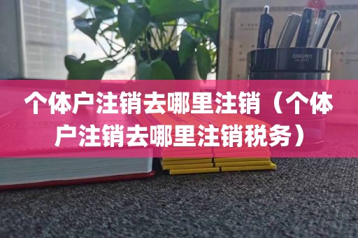 个体户注销去哪里注销（个体户注销去哪里注销税务）