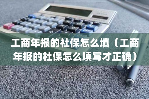 工商年报的社保怎么填（工商年报的社保怎么填写才正确）