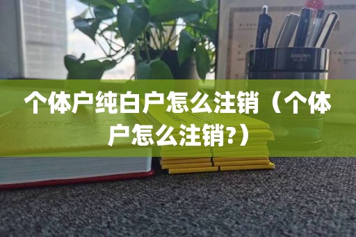 个体户纯白户怎么注销（个体户怎么注销?）