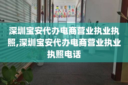 深圳宝安代办电商营业执业执照,深圳宝安代办电商营业执业执照电话