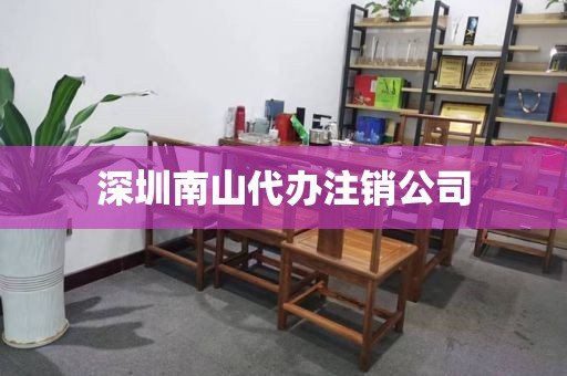 深圳南山代办注销公司