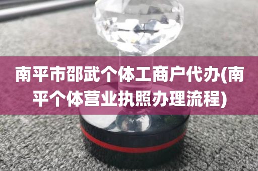 南平市邵武个体工商户代办(南平个体营业执照办理流程)