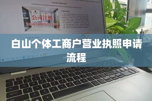 白山个体工商户营业执照申请流程