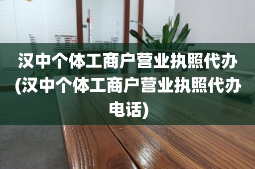汉中个体工商户营业执照代办(汉中个体工商户营业执照代办电话)