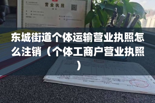 东城街道个体运输营业执照怎么注销(个体工商户营业执照)