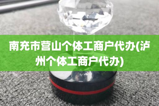 南充市营山个体工商户代办(泸州个体工商户代办)