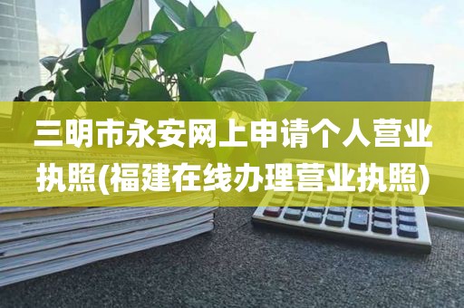 三明市永安网上申请个人营业执照(福建在线办理营业执照)