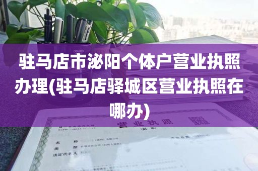 驻马店市泌阳个体户营业执照办理(驻马店驿城区营业执照在哪办)