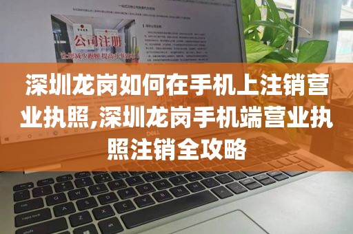 深圳龙岗如何在手机上注销营业执照,深圳龙岗手机端营业执照注销全攻略