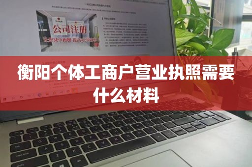 衡阳个体工商户营业执照需要什么材料