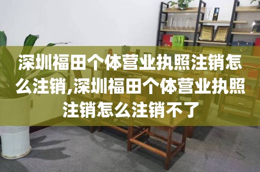 深圳福田个体营业执照注销怎么注销,深圳福田个体营业执照注销怎么注销不了