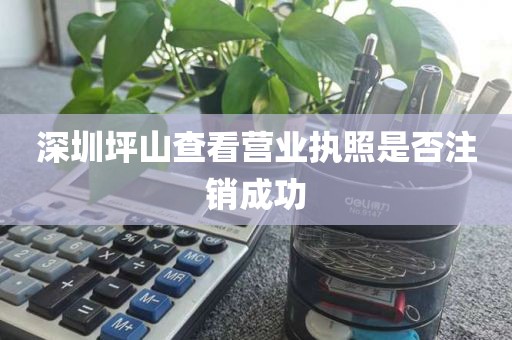 深圳坪山查看营业执照是否注销成功