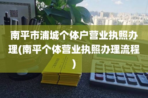 南平市浦城个体户营业执照办理(南平个体营业执照办理流程)