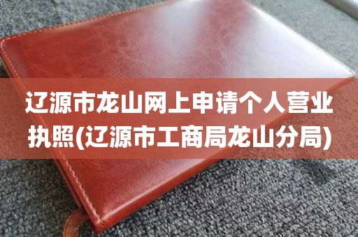 辽源市龙山网上申请个人营业执照(辽源市工商局龙山分局)