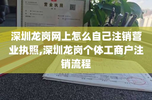 深圳龙岗网上怎么自己注销营业执照,深圳龙岗个体工商户注销流程