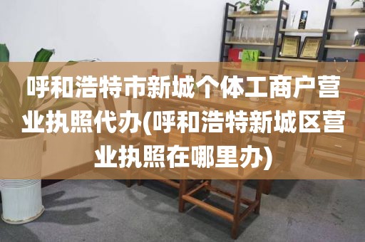 呼和浩特市新城个体工商户营业执照代办(呼和浩特新城区营业执照在哪里办)