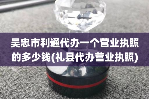 吴忠市利通代办一个营业执照的多少钱(礼县代办营业执照)