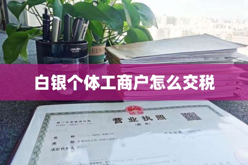 白银个体工商户怎么交税