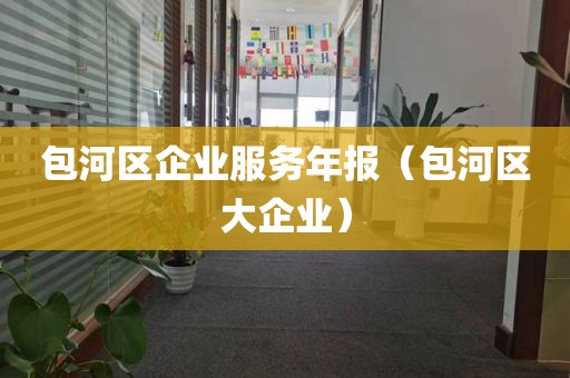 包河区企业服务年报（包河区大企业）