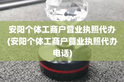 安阳个体工商户营业执照代办(安阳个体工商户营业执照代办电话)