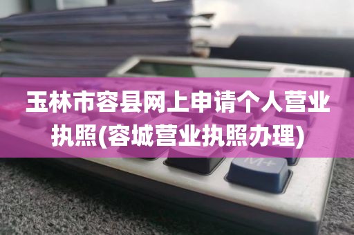 玉林市容县网上申请个人营业执照(容城营业执照办理)