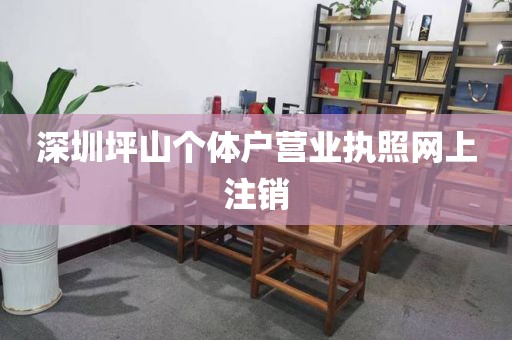 深圳坪山个体户营业执照网上注销