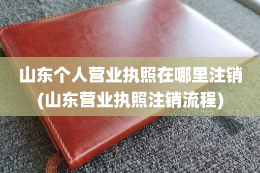 山东个人营业执照在哪里注销(山东营业执照注销流程)